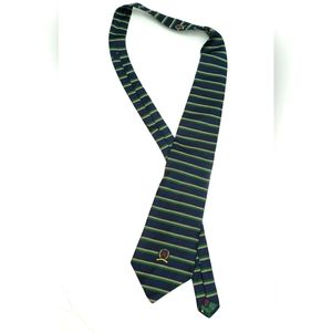 Tommy Hilfiger Men's Tie Vintage Striped Necktie Made In USA Silk
